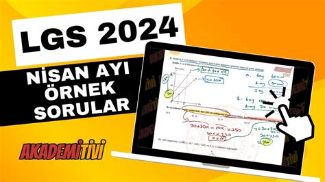 LGS 2024 MEB Nisan Ayı Matematik Örnek Sorular ve Çözümleri YouTube