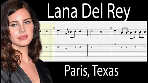 Lana Del Rey Paris Texas Guitar Tabs Tutorial With Sheets YouTube