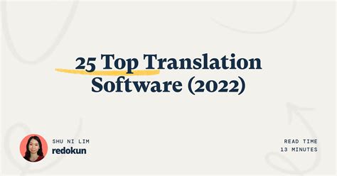 25 Top Translation Software (2023) | Redokun Blog