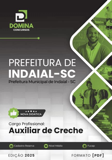 Apostila Auxiliar de Creche Indaial SC 2025 - Domina Concursos