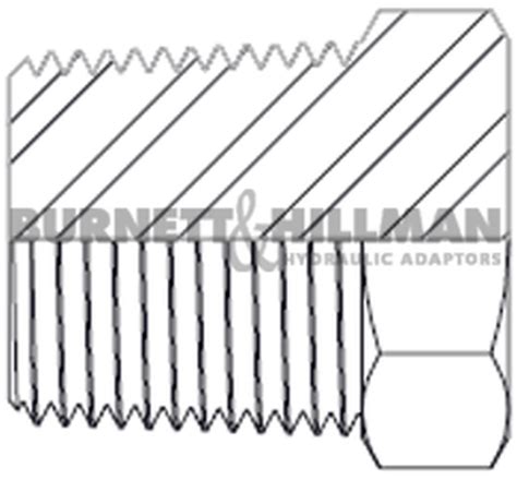 Burnett Hillman BSPT Solid Plug Hydraulic Fitting EBay