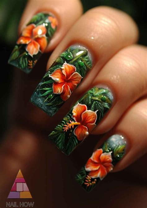 Aloha Nails Embrace The Hawaiian Spirit With Vibrant Nail Designs