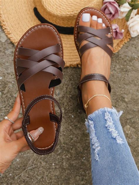 Leather Sandals, Strap Sandals, Ankle Strap, Genuine Leather Sandals ...