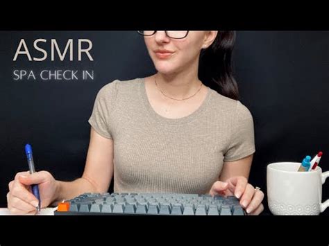 Asmr Spa Check In Soft Spoken Typing Writing Personal Attention