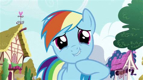 Image - FANMADE Rainbow Dash laughing GIF.gif - My Little Pony ...