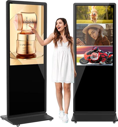 YCKJNB 55 Inch Indoor Touchscreen Digital Kiosks Advertizing Screen IPS