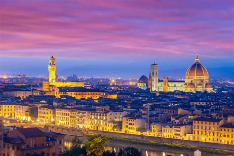 Duomo And Florence City Downtown Skyline Cityscape Of Italy