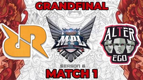 GRANDFINAL MATCH 1 RRQ VS ALTER EGO LEMON KAGURA DI GEMPUR SAMA