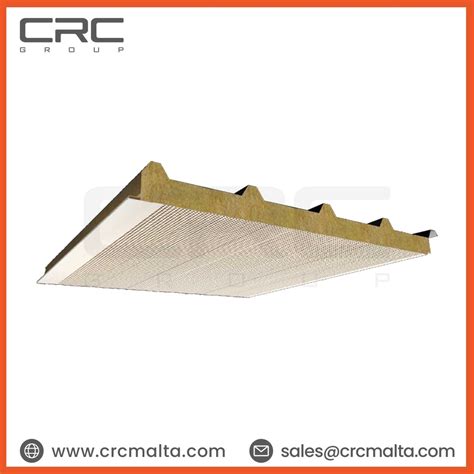 Crc Rock Wool Insulated 5 Ribs Acoustic Roof Panel Crc