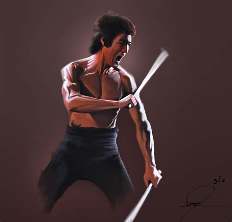 Bruce Lee Enter The Dragon By Danielmurrayart On Deviantart