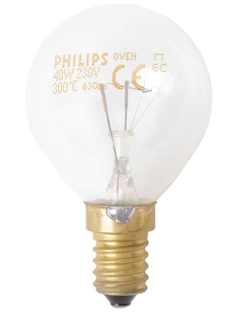 00057874 40w Philips Bulb Oven Lamp E14 300 Degree Ezee Uk