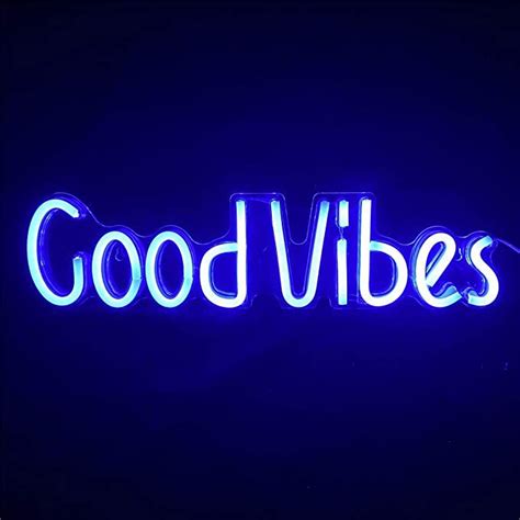 Amazon LED Good Vibes Neon Signs Good Vibes Words Neon Lights For