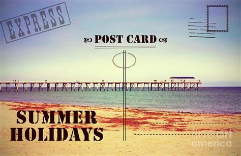 Summer Holidays Vacation postcard Photograph by Milleflore Images