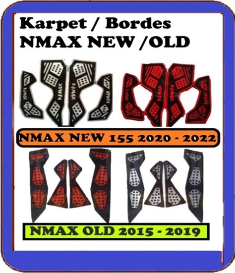 Jual COD Bordes Karpet Nmax Pijakan Injakan Alas Kaki Nmax NEW 155 Nmax