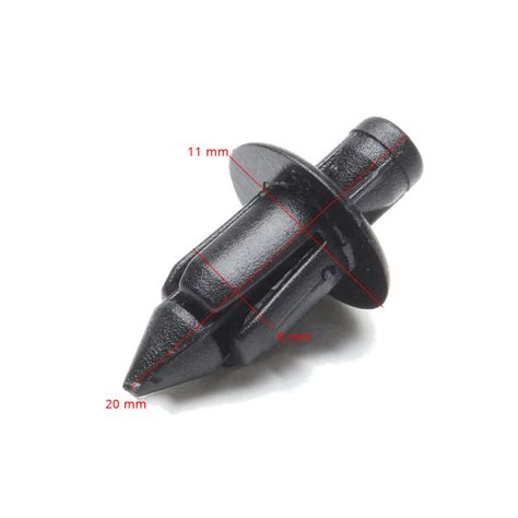 10 6mm RIVET plastique carénage de moto bordure CLIPS HONDA YAMAHA