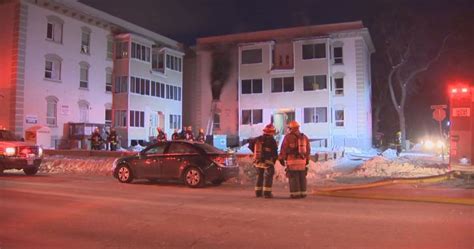 Winnipeg Fire Crews Battle Blaze At Apartment Complex Winnipeg