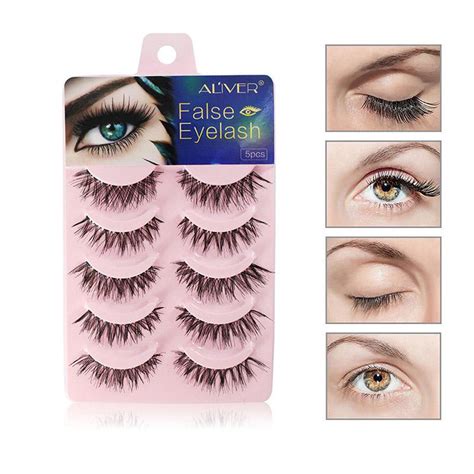 Buy Pairs False Eyelashes Set Natural Thick Cross Fake Eye Lashes