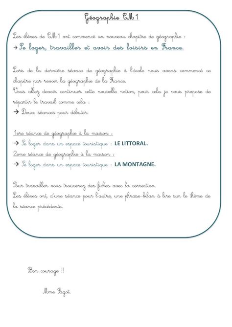 PDF à Se loger travailler et avoir des loisirs en France Mme Fagot