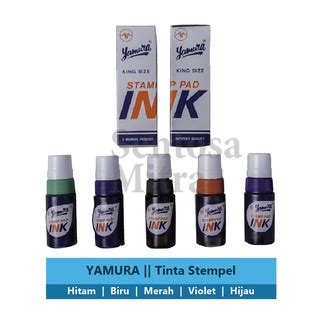 Jual Refill Ink Stamp Pad Isi Ulang Tinta Cap Stempel Yamura Hitam