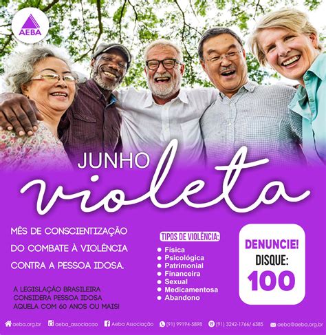 Campanha Junho Violeta Mês da conscientização ao combate à violência