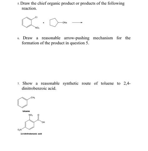 Solved Draw The Chief Organic Product Or Products Of The Chegg