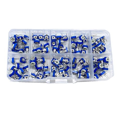 100Pcs Box RM065 Carbon Film Horizontal Trimpot Potentiometer