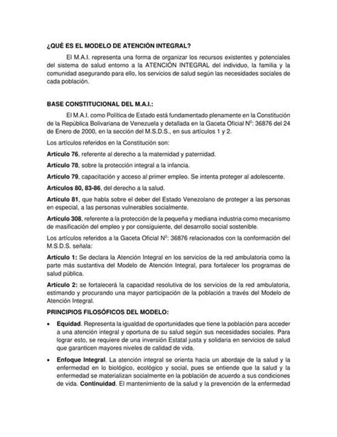 Resúmenes de modelo atencion integral Descarga apuntes de modelo