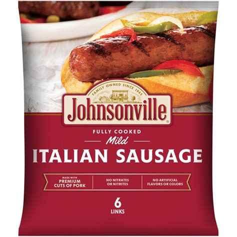 Johnsonville Mild Italian Sausage (6 ct) - Instacart