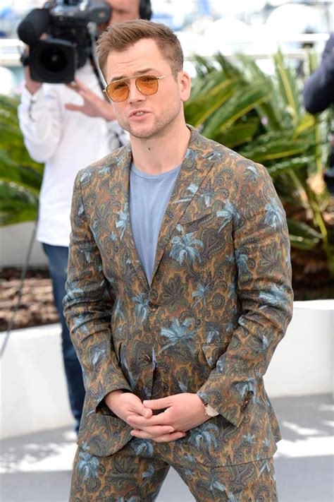 Sir Elton John And Taron Egerton At The Rocketman Cannes Photocall