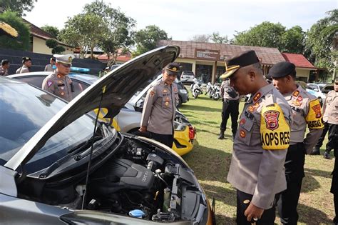 Persiapan Menuju Pemilu Tahun Kapolres Way Kanan Cek Kendaraan