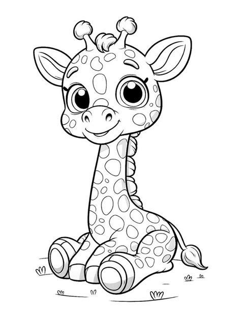 Free Giraffe Coloring Pages Giraffe Coloring Pages Cute Coloring