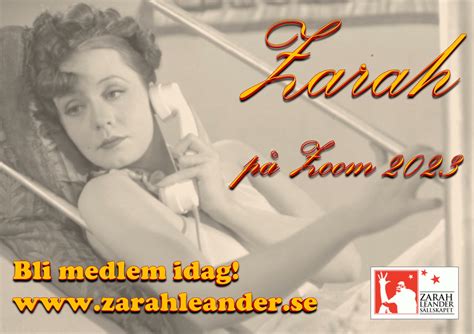 Zarah på Zoom 2023 – Zarah Leandersällskapet