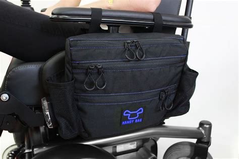 HandyBag Side Electric Power Wheelchair Side Bag BLUE Amazon Co