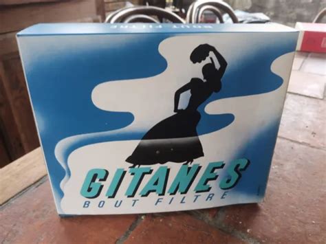 Ancien Paquet De Cigarettes G Ant Publicitaire Gitanes Bout Filtre