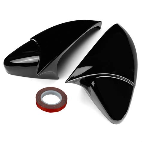 For Vw Golf Mk Mk Gti Gtd R Black Add On Side Wing Mirror