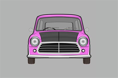 Classic Car Mini Cooper Mr Beans Graphic by inferno.studio3 · Creative ...