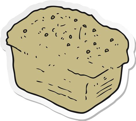 Pegatina De Un Pan De Dibujos Animados 45128653 Png