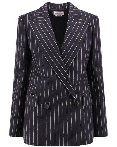 Black Alexander McQueen Jackets For Women Lyst