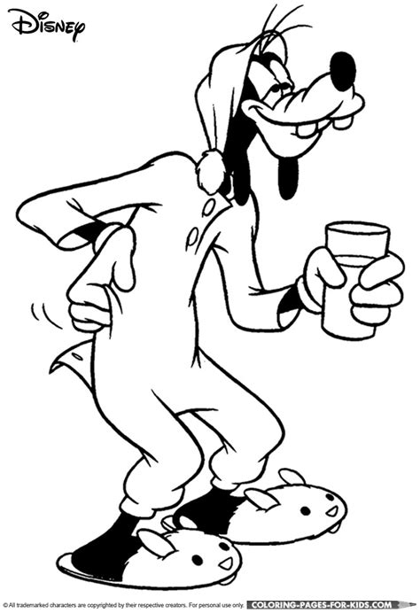 Disney Christmas Coloring Picture Disney Christmas Goofy