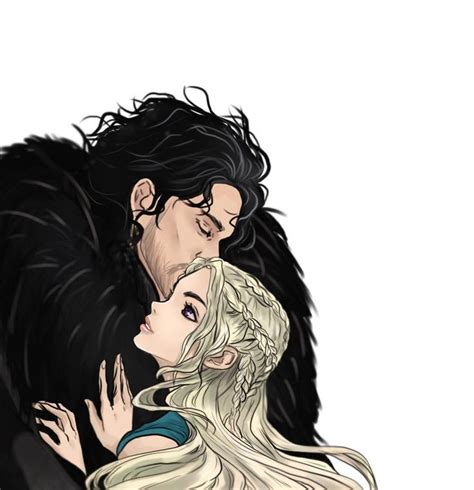 Jon Snow And Daenerys Targaryen By Purple Meow On Deviantart Jon Snow