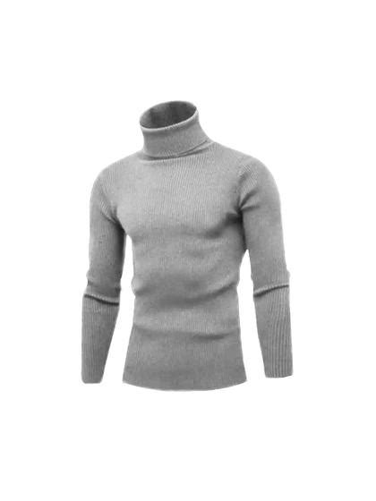 Cacharrel Blusa Tricot L Masculina Canelada Gola Alta R Trendy