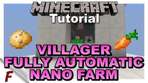 Minecraft Fully Automatic Villager Micro Potato And Carrot Observer