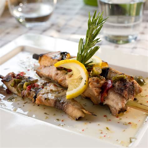 Rosemary Skewers With Grilled Swordfish Wine4food