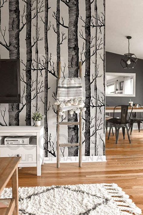 Trees Wallpaper Bedroom, Birch Tree Wallpaper, Woodland Wallpaper ...