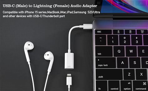 Amazon LMUBOY USB C Male To Lightning Female Audio Adapter Type C