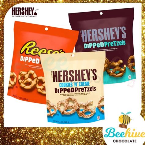 Hersheys Reeses Chocolate Pretzel Dipped 240g Shopee Malaysia