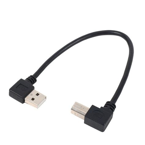 Left Angled Usb 2 0 A Male To Left Angled B Male 90 Degree Printer Scanner Cabl1 4711847021184