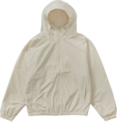 Supreme Lightweight Nylon Hooded Jacket White Novelship