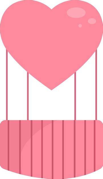 Premium Vector Heart Hot Air Balloon
