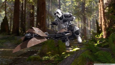 Scout Trooper Speederbike Endor Ultra Star Wars Speeder Bike HD